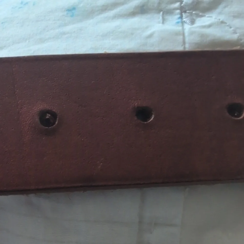 Gap Y2K Vintage Women's Leather Boho‎ Beaded Embroidered Heart Belt Size 32